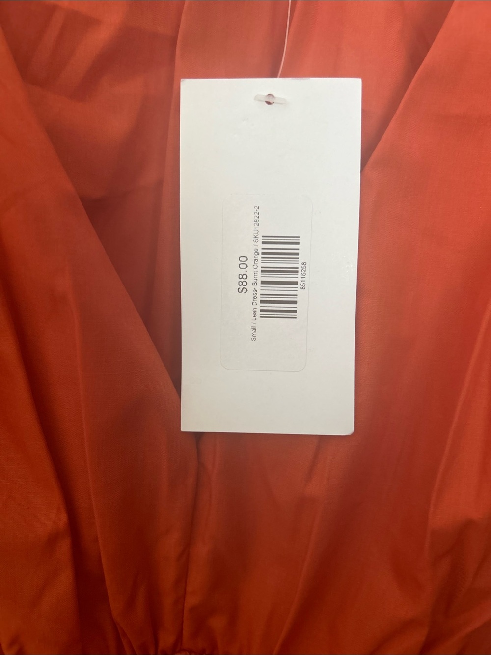 AVARA Red Pleated V-Neck Sleeveless Dress - Picture 3 of 3